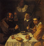 Diego Velazquez Three Men at a Table