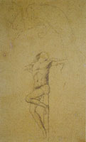 Edgar Degas Study of One of the Thieves in Mantegna's Crucifixion