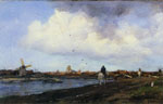 Jacob Hendrik Maris Landscape with Mills