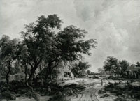 Meindert Hobbema Village among Trees