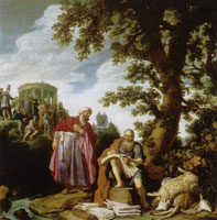 Pieter Lastman Hippocrates visiting Democritus