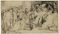 Rembrandt Christ disputing with the Doctors