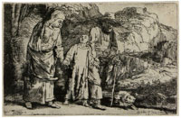 Rembrandt Christ returning from the Temple with his Parents