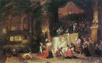 Rombout van Troyen King Achaz Sacrificing his Son