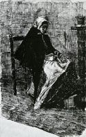 Vincent van Gogh Scheveningen Woman Sewing