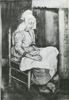 Vincent van Gogh Woman Sewing