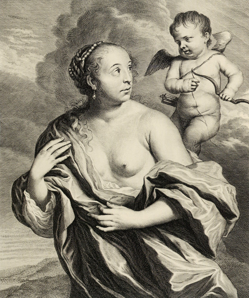 Abraham Bloteling after Govert Flinck - Venus and Cupid