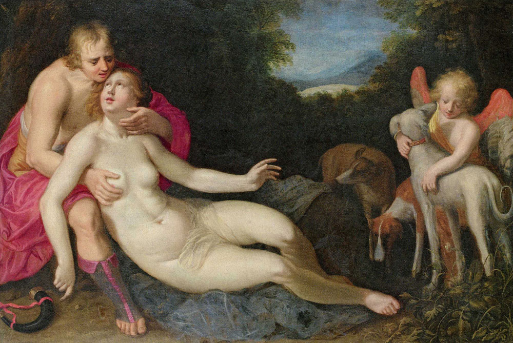 Adriaen van Nieulandt - Venus and Adonis