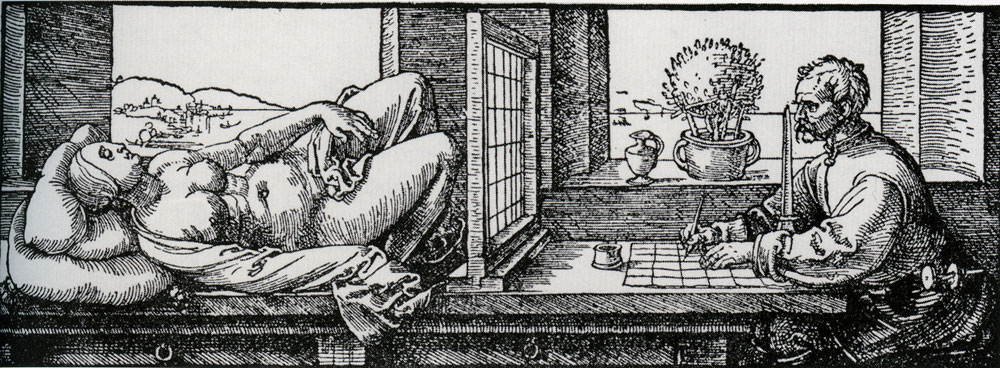 Albrecht Dürer - Draftsman Drawing a Nude