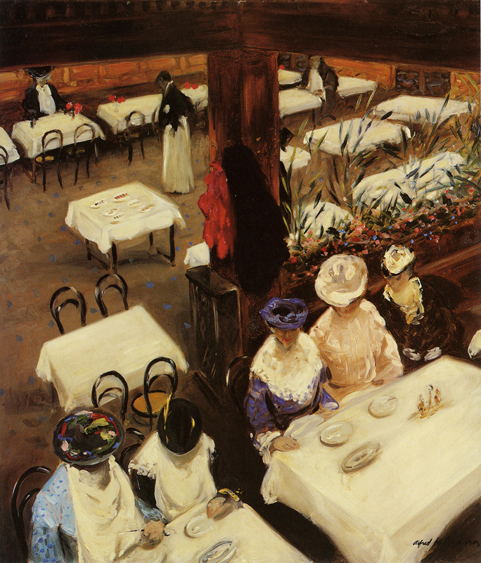 Alfred Henry Maurer - In a Café