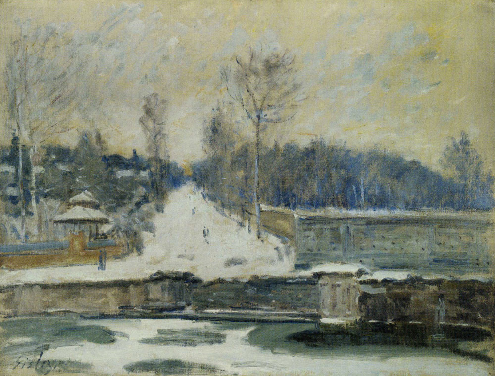 Alfred Sisley - The Watering Place at Marly-le-Roi