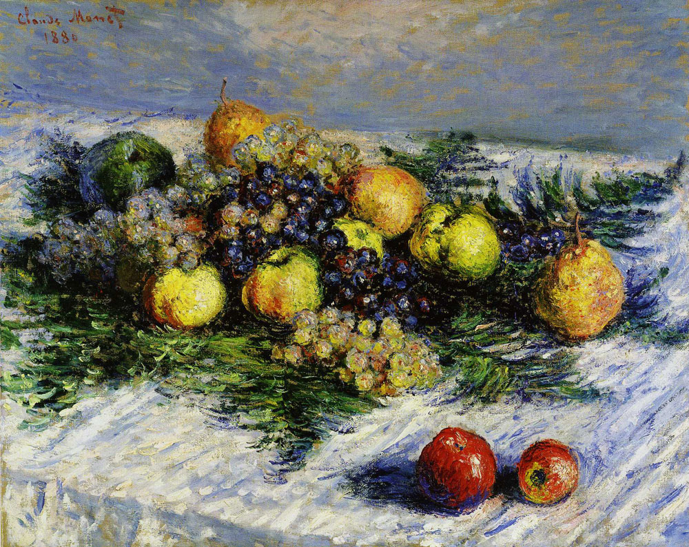 Claude Monet - Pears and Grapes