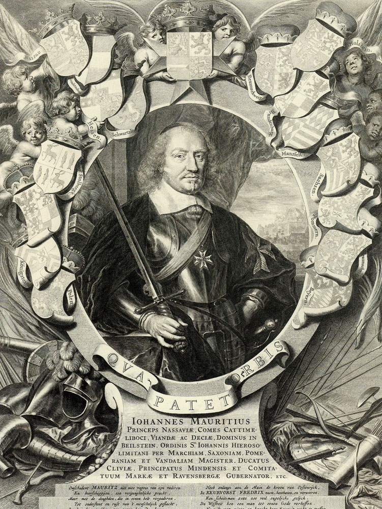 Cornelis van Dalen II after Govert Flinck - Portrait of John Maurice of Nassau-Siegen