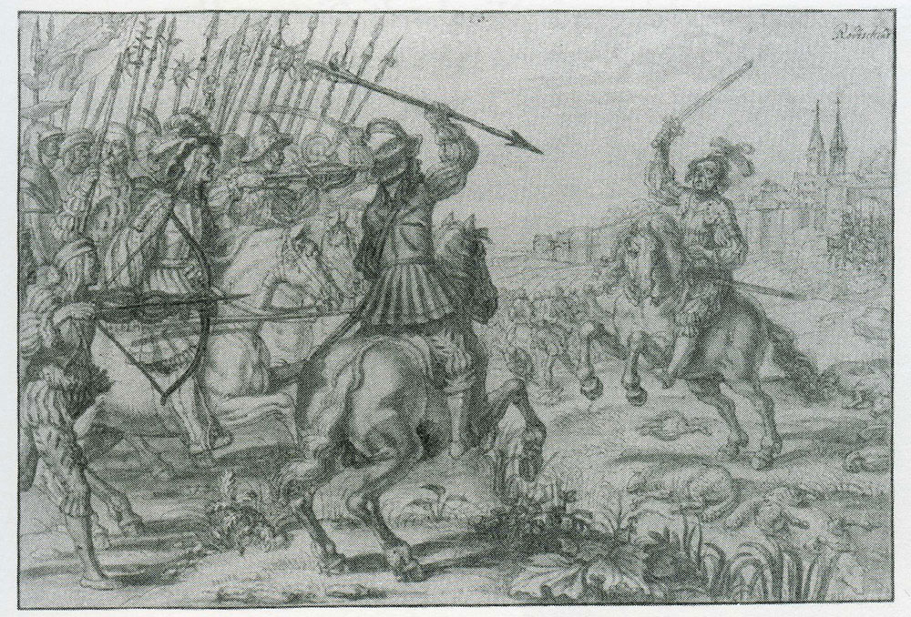 Crispijn van de Passe the Younger - Radulph Fighting the Wends at Roskilde