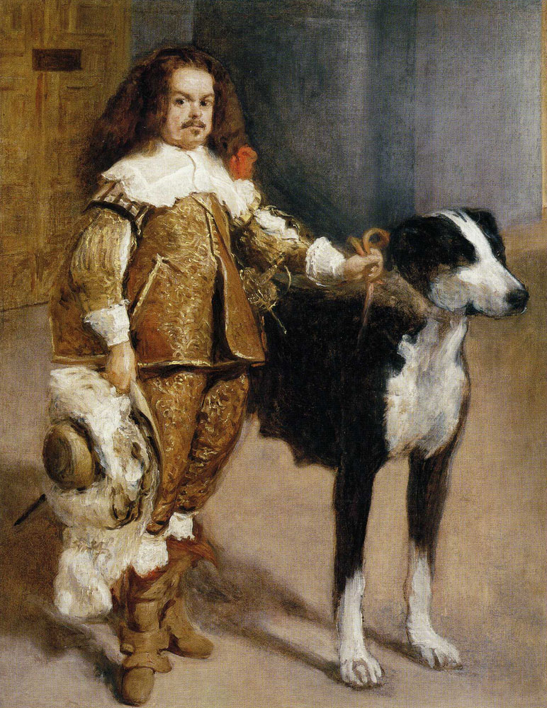 Imitator of Diego Velazquez - Dwarf with a Mastiff