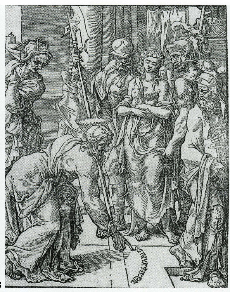 Dirck Volckertsz. Coornhert after Maerten van Heemskerck - Christ and the Woman Taken in Adultery