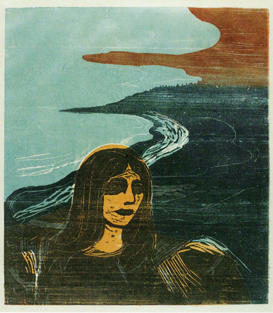 Edvard Munch - Woman's Head Against the Shore