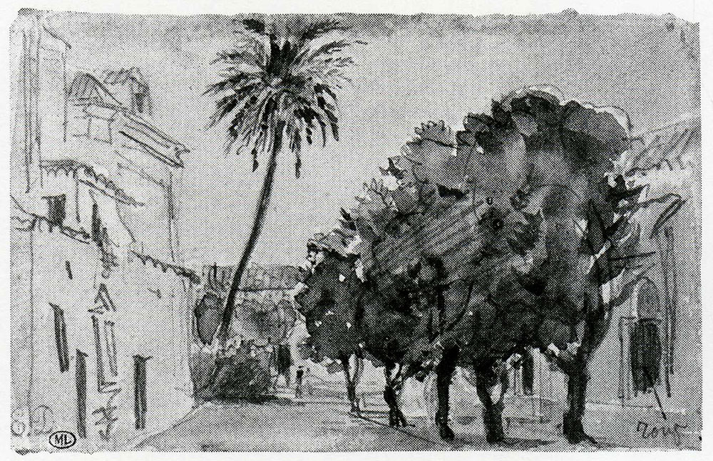Eugène Delacroix - Plaza San Lorenzo in Seville