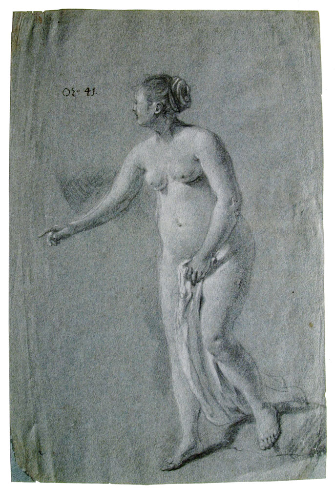 Jacob van Loo - Standing Female Nude