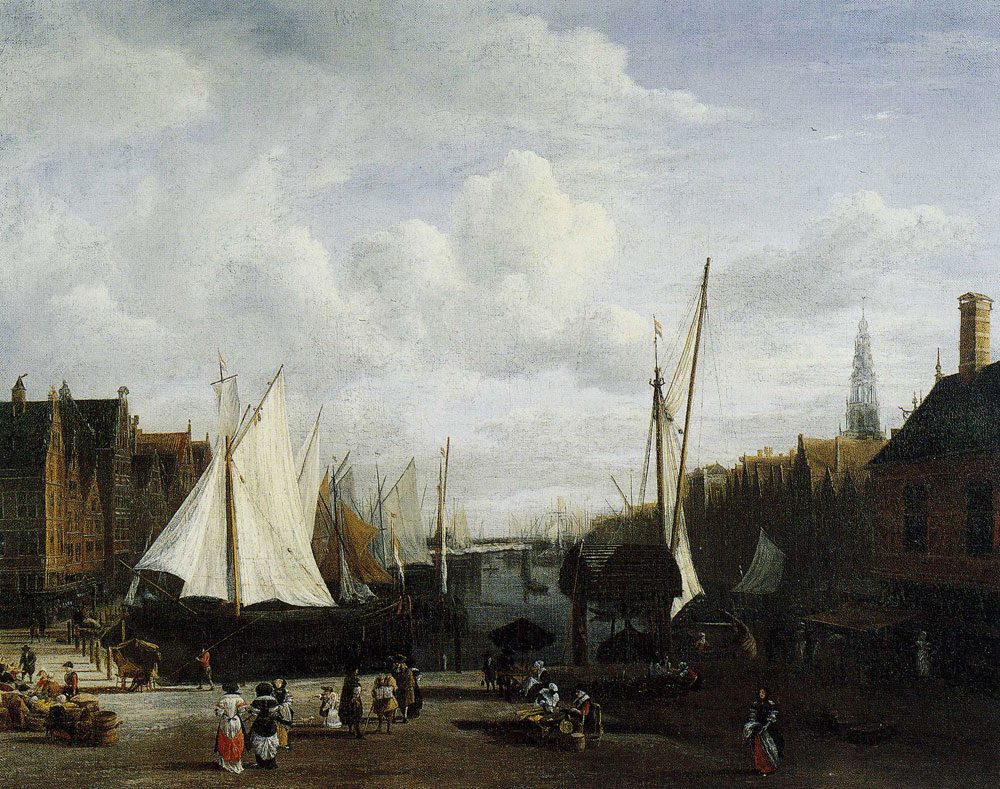 Jacob van Ruisdael - Quay at Amsterdam