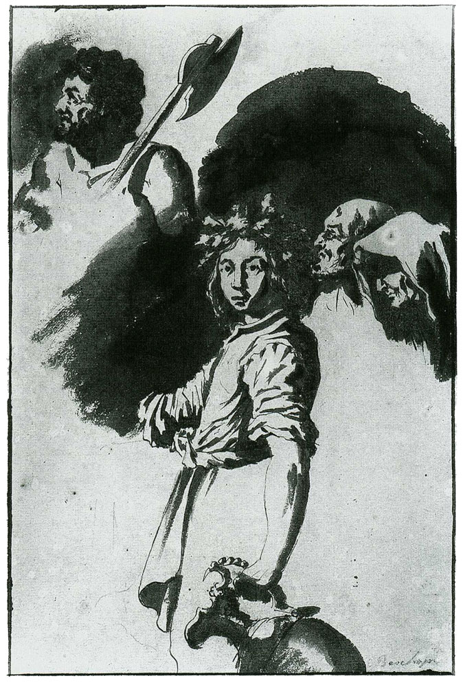 Jan de Bisschop after Pieter Lastman - Figures from Paul and Barnabas in Lystra