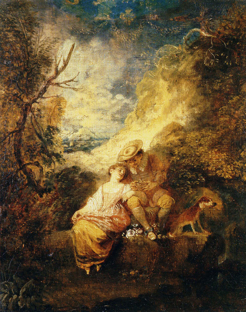 Jean-Antoine Watteau - The Robber of the Sparrow's Nest