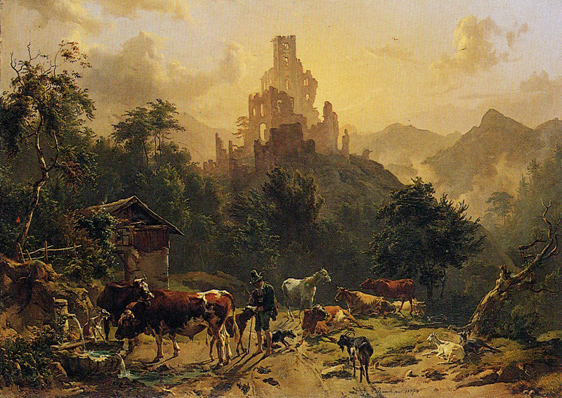 Johann Nepomuk Rauch - Landscape with Ruins