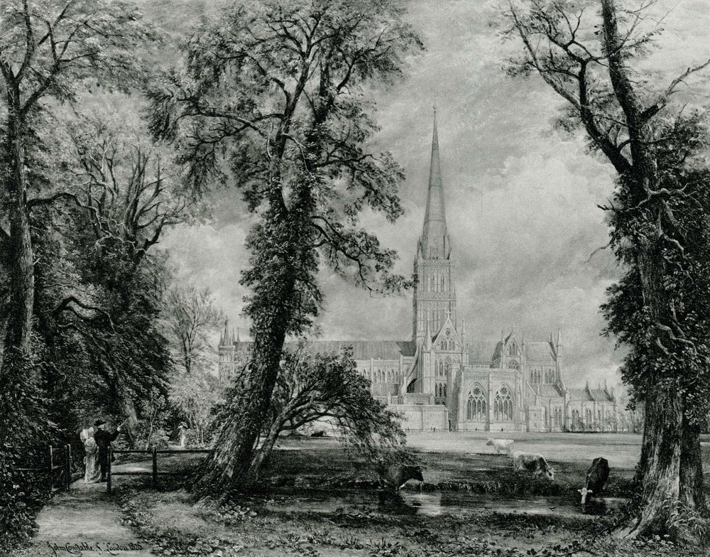 John Constable - Salisbury Cathedral from the Bishop's Garden