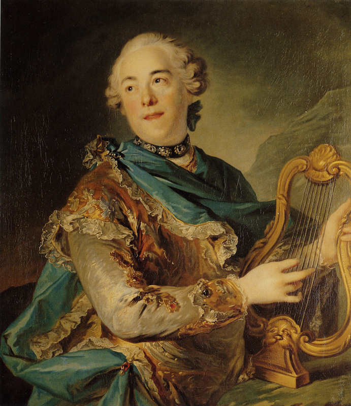 Louis Tocqué - The Actor Pierre Jeliotte in the Role of Apollo
