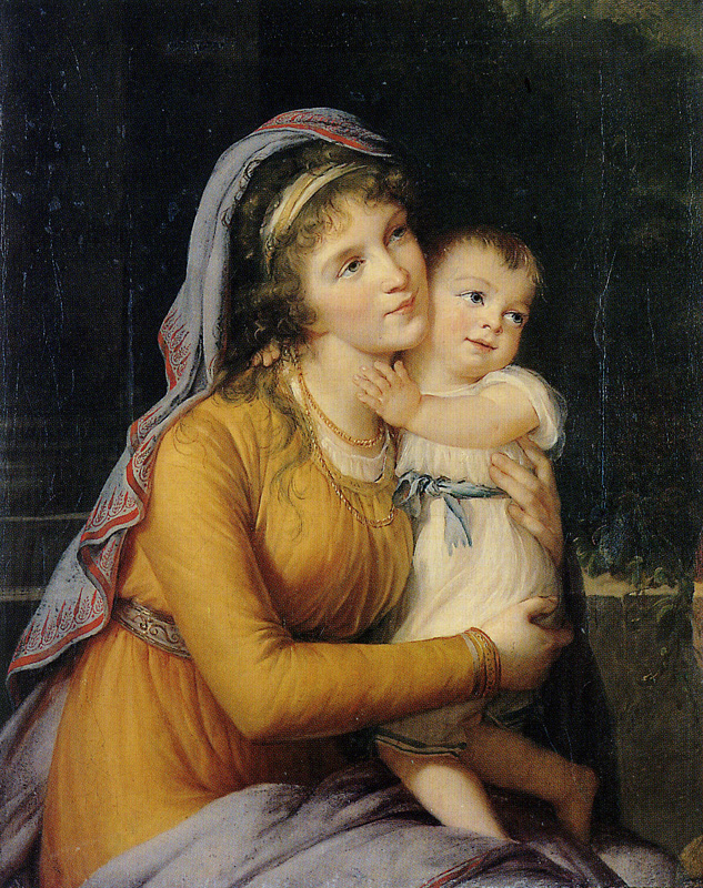 Louise-Elisabeth Vigée-Lebrun - Countess A.S. Stroganova and Her Son