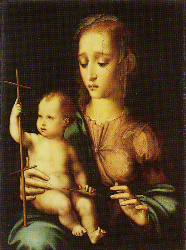 Luis de Morales - Madonna and Child with Yarn Winder