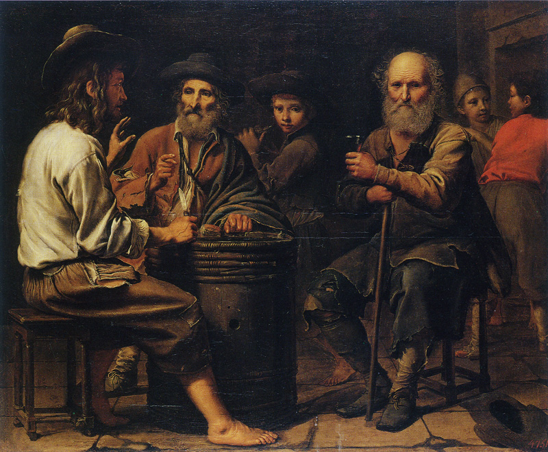 Mathieu le Nain - Peasants in a Tavern