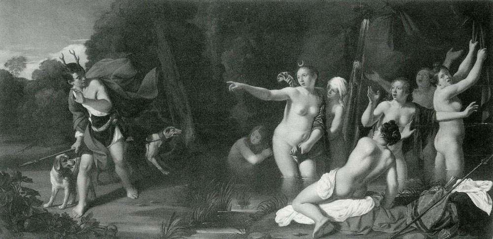 Nicolaes Eliasz. Pickenoy - Diana and her Nymphs Surprised by Actaeon