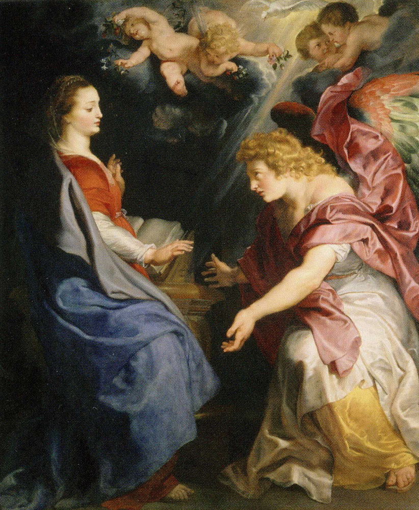 Studio of Peter Paul Rubens - The Annunciation