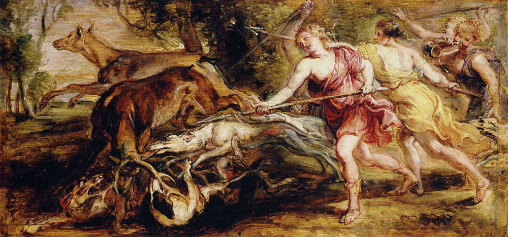 Peter Paul Rubens - Diana an her Nymphs at the Hunt