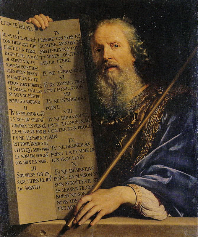 Philippe de Champagne - Moses with the Ten Commandments