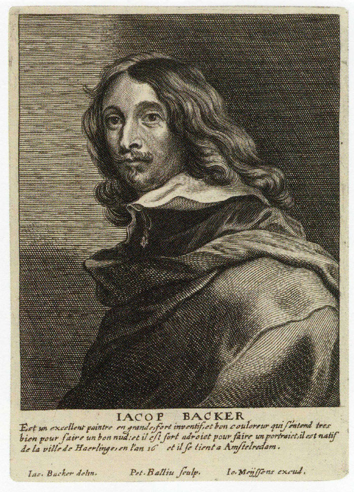 Pieter Baillu after Jacob Backer - Portrait of Jacob Backer