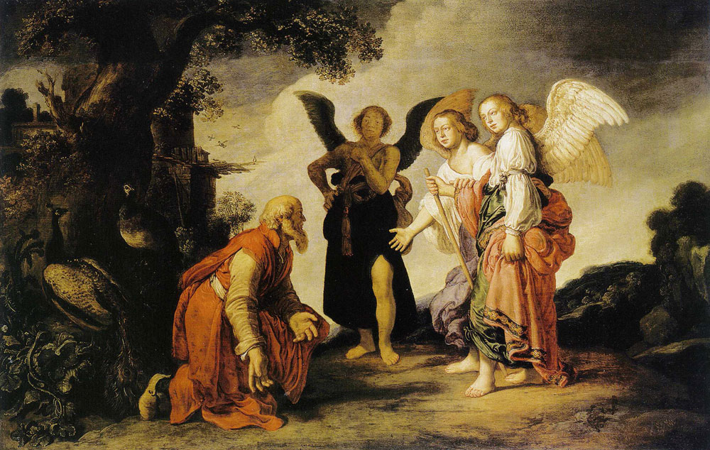 Pieter Lastman - Abraham and the Three Angel