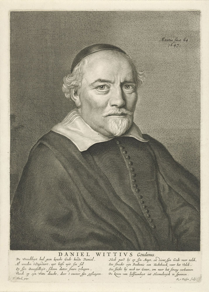 Reinier van Persijn after Govert Flinck - Portrait of Daniel Wittius