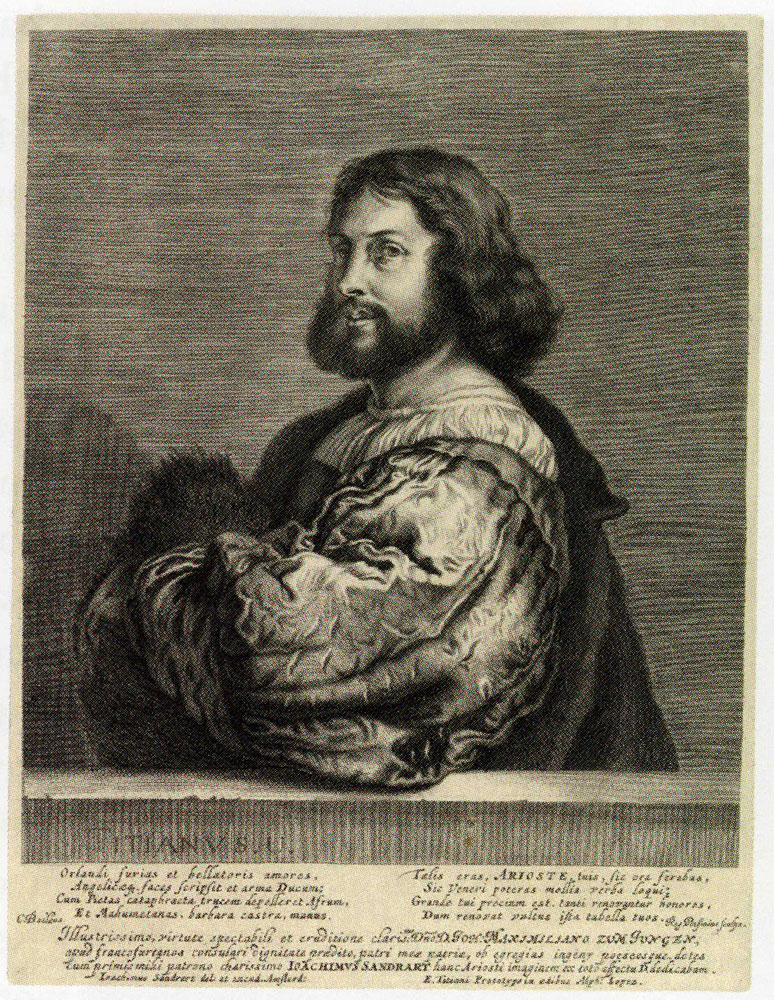 Reinier van Persijn after Joachim von Sandrart after Raphael - Portrait of 'Ariosta'