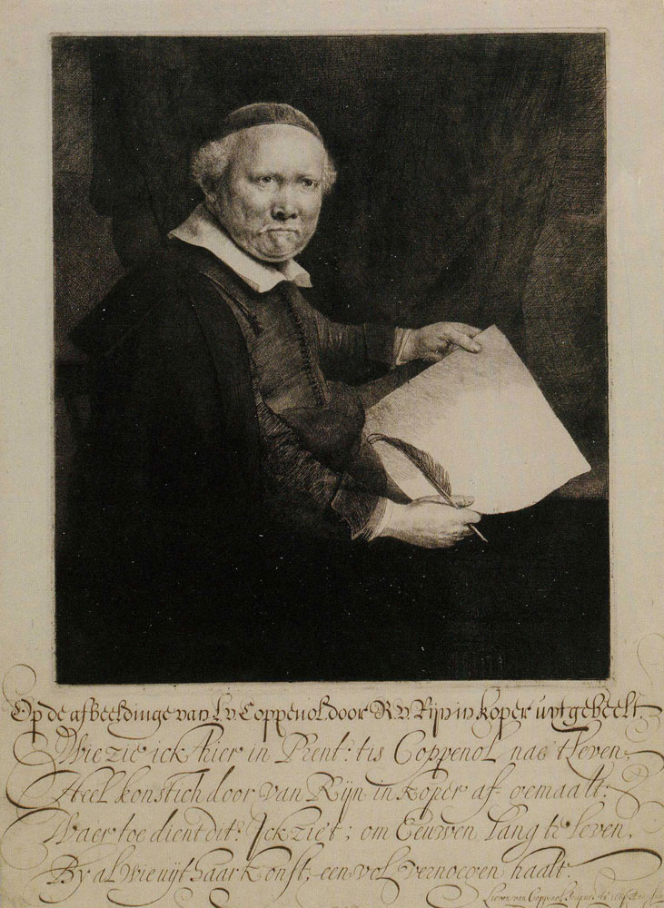 Rembrandt - Portrait of the Calligrapher Lieven Willemsz. van Coppenol