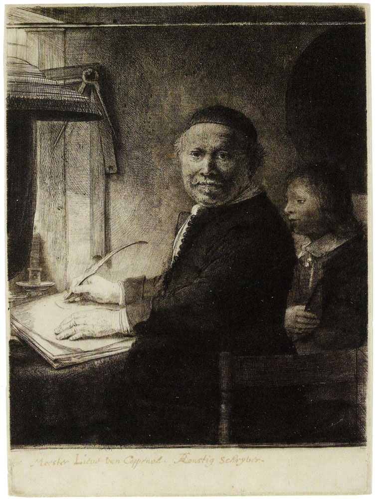 Rembrandt - Portrait of the Calligrapher Lieven Willemsz. van Coppenol