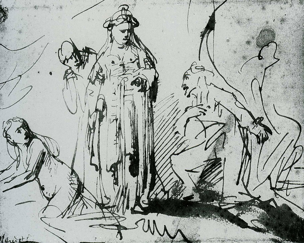 Rembrandt Workshop - Odysseus and Nausicaa