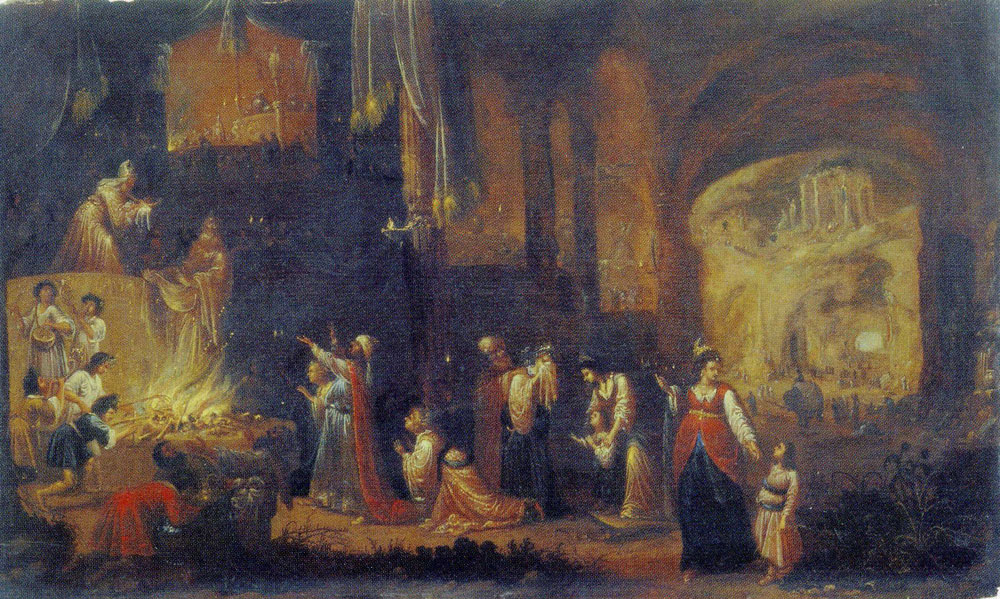 Rombout van Troyen - King Achaz Sacrificing his Son