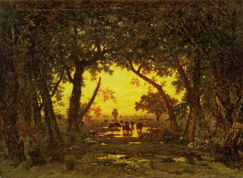Théodore Rousseau - The Forest of Fontainebleau: Morning