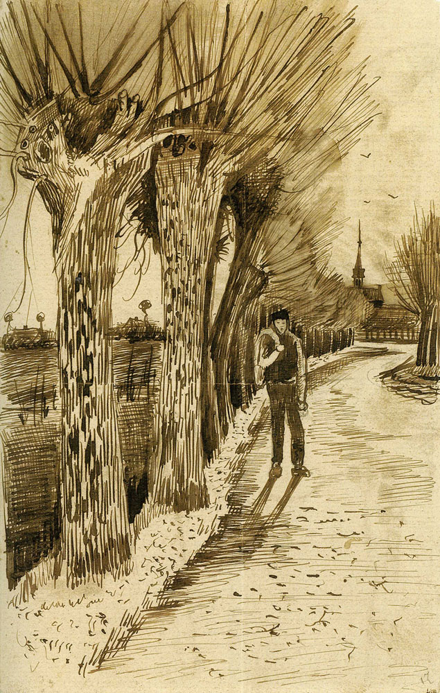 Vincent van Gogh - Road with pollard willows