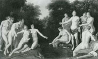 Adriaen van Nieulandt Diana and her Nymphs Discovering Callisto's Pregnancy