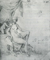 Adriaen van Nieulandt Venus and Amor