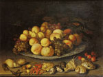 Balthasar van der Ast Fruit on a Plate and Shells