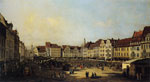 Bernardo Bellotto The Old Market Square in Dresden